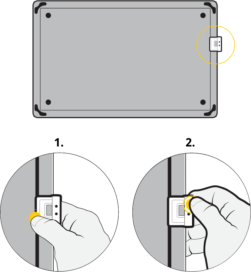 Image 4 - Attaching the Pen Clips